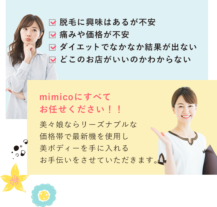 mimicoにすべてお任せください！！